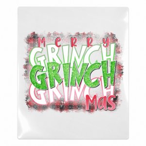 Merry Grinchmas Watercolor - Christmas UV Transfer