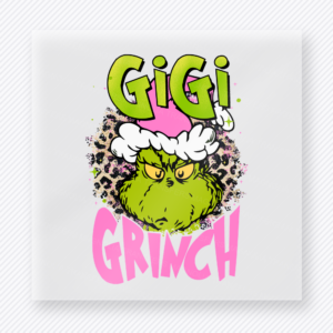 Gigi Grinch Christmas DTF Transfers