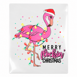 Merry Flockin Christmas Flamingo - Christmas UV Transfer