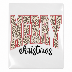 Merry Christmas Leopard - Christmas UV Transfer