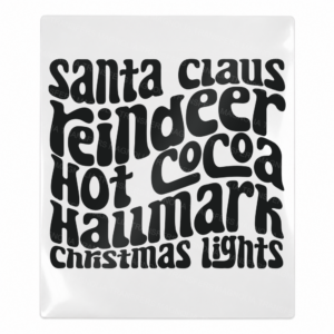 Santa Claus Reindeer Hot Cocoa Hallmark Christmas Lights - Christmas UV Transfer