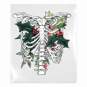Christmas Skeleton Holly - Christmas UV Transfer