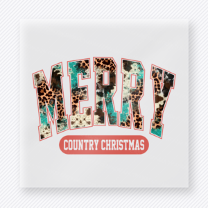 Merry Country Christmas Christmas DTF Transfers