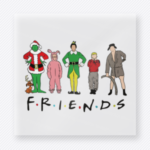 Friends Christmas Characters Bring Festive Christmas DTF Transfers