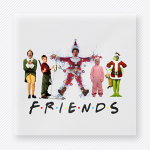 Friends Christmas Characters Bring Festive Christmas DTF Transfers