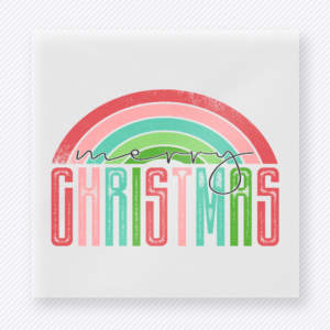 Rainbow Christmas Bring Festive Christmas DTF Transfers