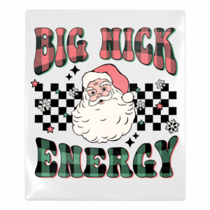Big Nick Energy Santa Christmas UV Transfer