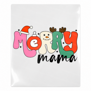 Merry Mama colorful Christmas UV Transfer