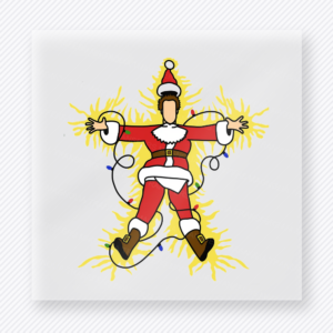 Tangled Santa Lights Christmas DTF Transfers