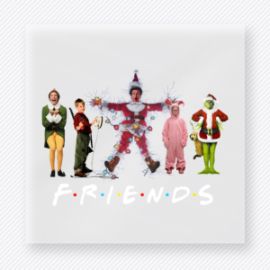 Friends Christmas Characters Christmas DTF Transfers
