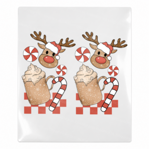 Reindeer cocoa pair UV Transfer