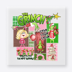 Grinch Christmas Collage Christmas DTF Transfers
