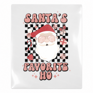 Santa's Favorite Ho checkerboard UV Transfer