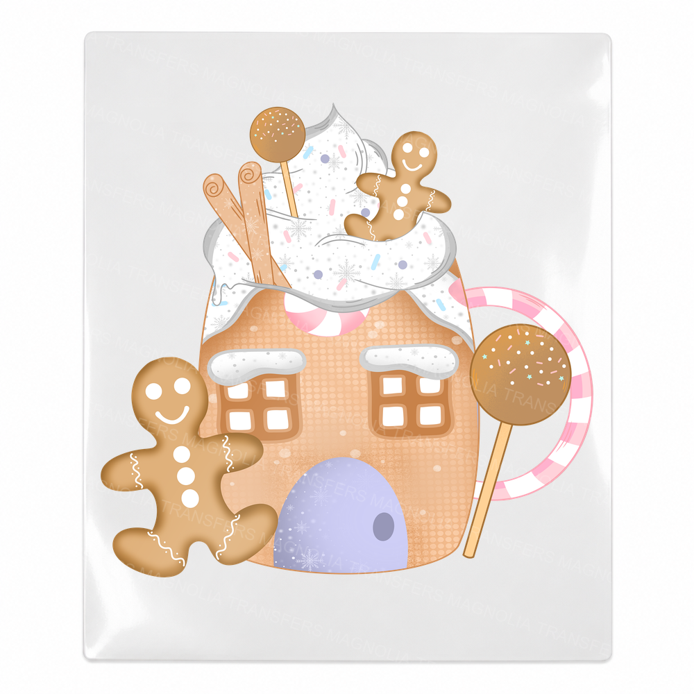 Gingerbread house treats UV Transfer