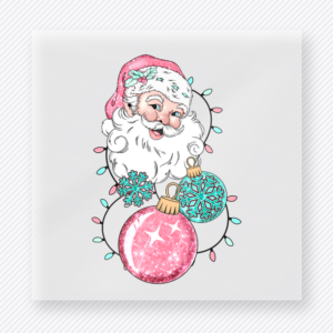 Vintage Santa Ornament Christmas DTF Transfers