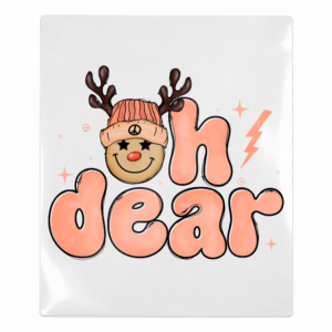 Oh Dear coral reindeer UV Transfer