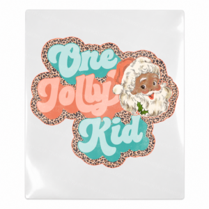One Jolly Kid vintage Santa UV Transfer