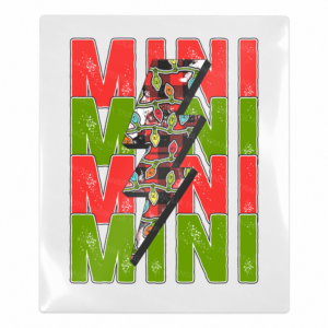 Mini dark gingerbread lightning bolt UV Transfer