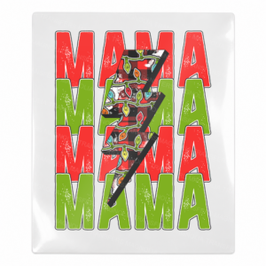 Mama dark gingerbread lightning bolt UV Transfer