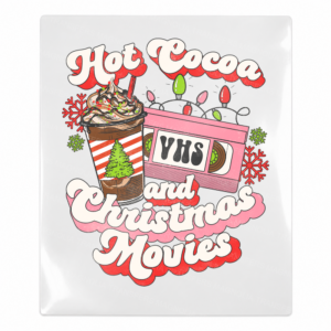 Hot Cocoa red VHS Christmas Movies UV Transfer