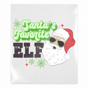 Santa's Favorite Elf dark skin Santa UV Transfer