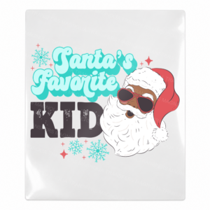 Santa's Favorite Kid light skin Santa aqua UV Transfer