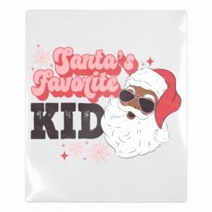 Santa's Favorite Kid light skin Santa pink UV Transfer