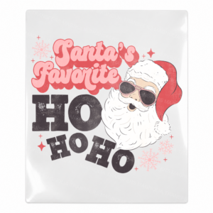 Santa's Favorite Ho Ho Ho dark skin Santa UV Transfer