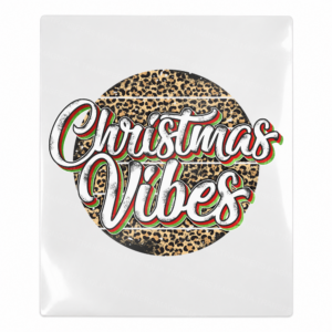Christmas Vibes leopard circle UV Transfer
