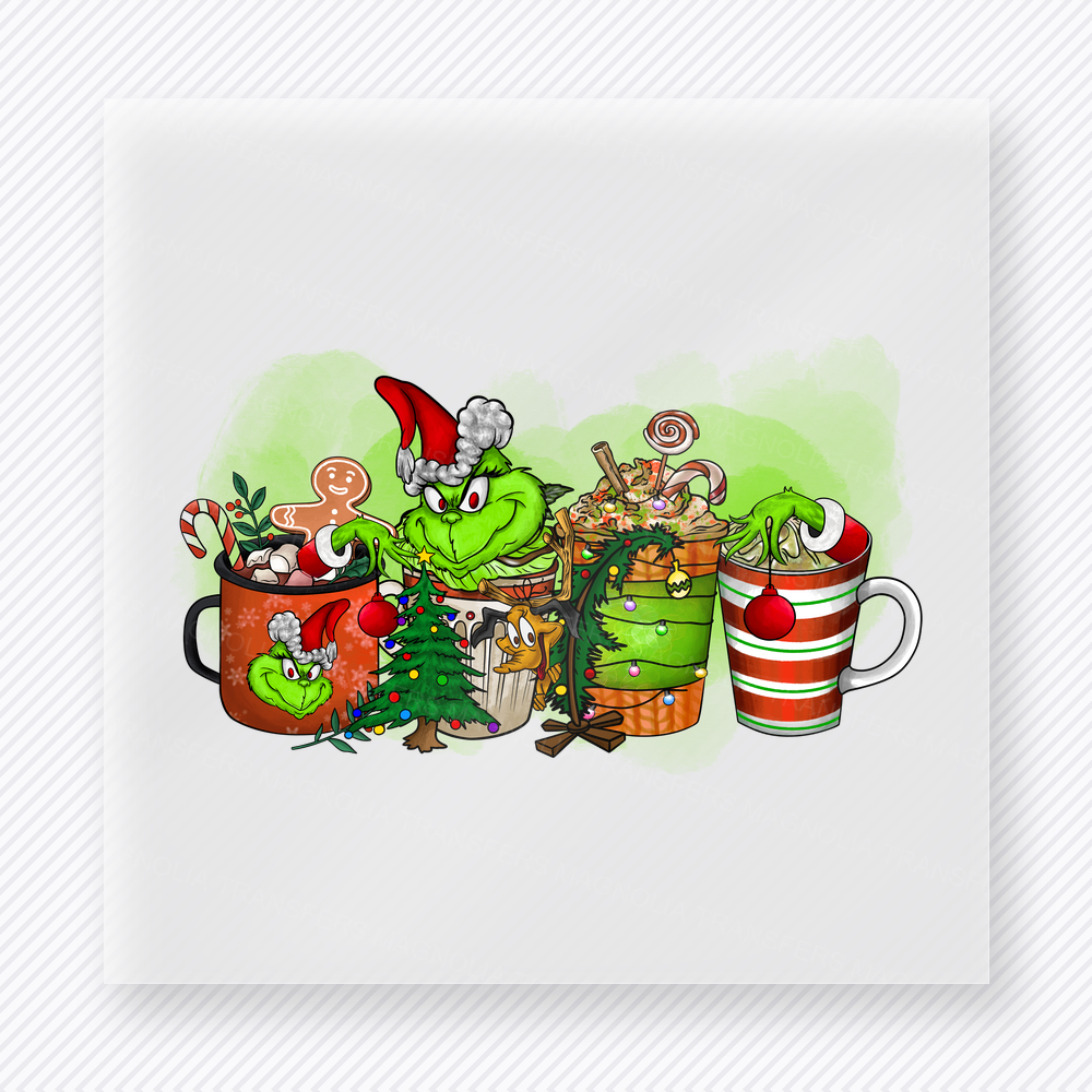 Grinch Christmas Treats Christmas DTF Transfers