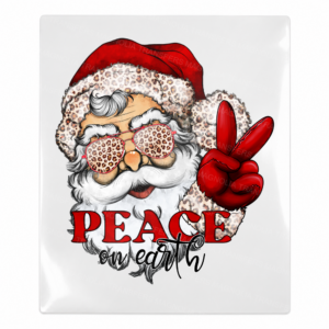 Peace On Earth Santa leopard sunglasses UV Transfer