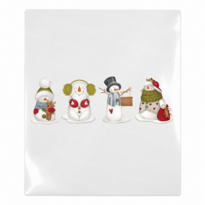 Christmas snowman trio UV Transfer
