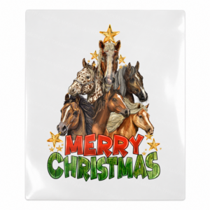 Merry Christmas nativity horses UV Transfer