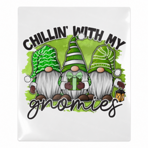 Chillin With My Gnomies green gnome trio UV Transfer