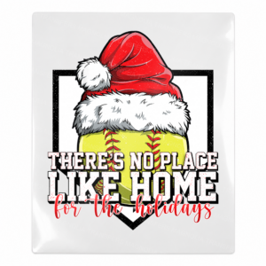 Theres No Place Like Home For The Holidays red script UV Transfer