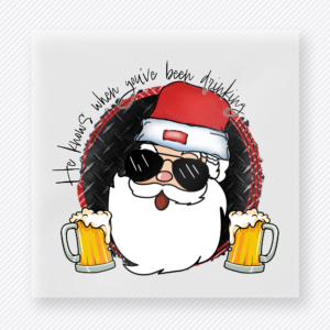 Done Being Naughty Santa Christmas DTF Transfers