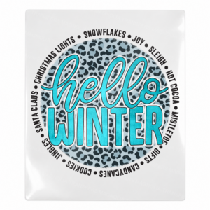 Hello Winter Christmas UV Transfer