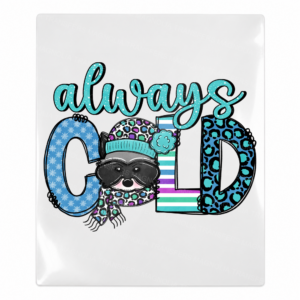 Always Cold Dog Christmas UV Transfer