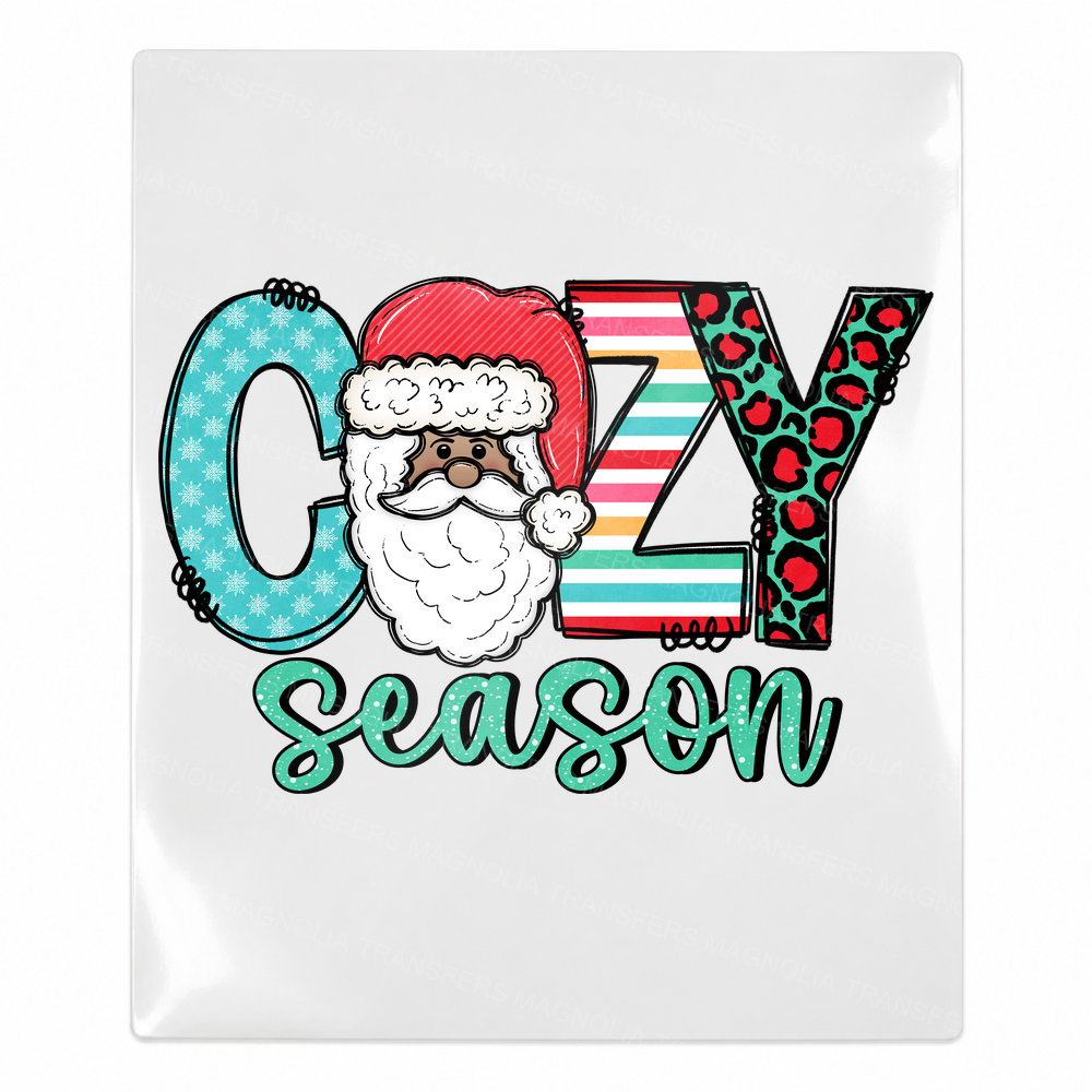 Cozy Season Santa Christmas UV Transfer