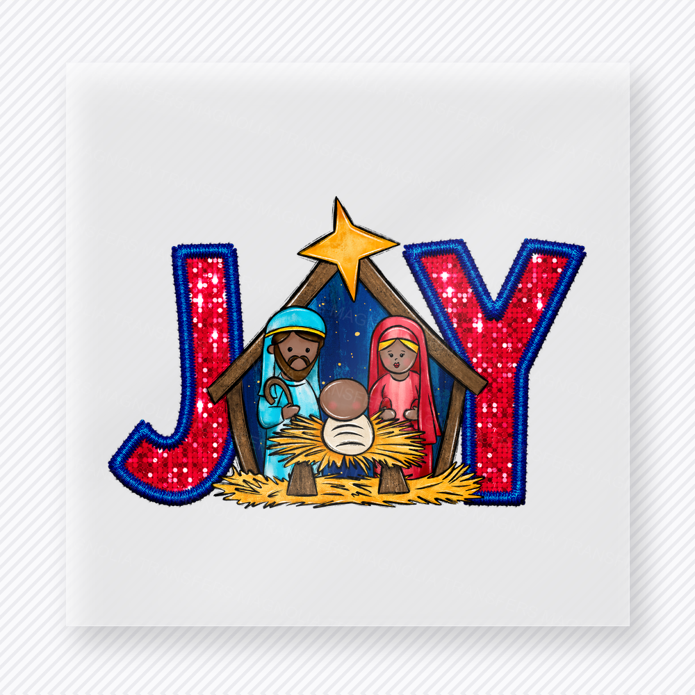 Joy Nativity Christmas DTF Transfers