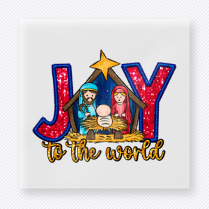 Joy To The World Nativity Bring Festive Christmas DTF Transfers