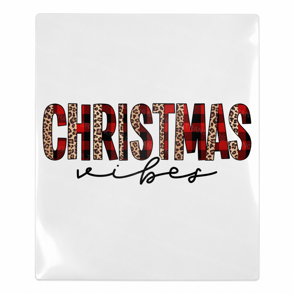 Christmas Vibes Christmas UV Transfer