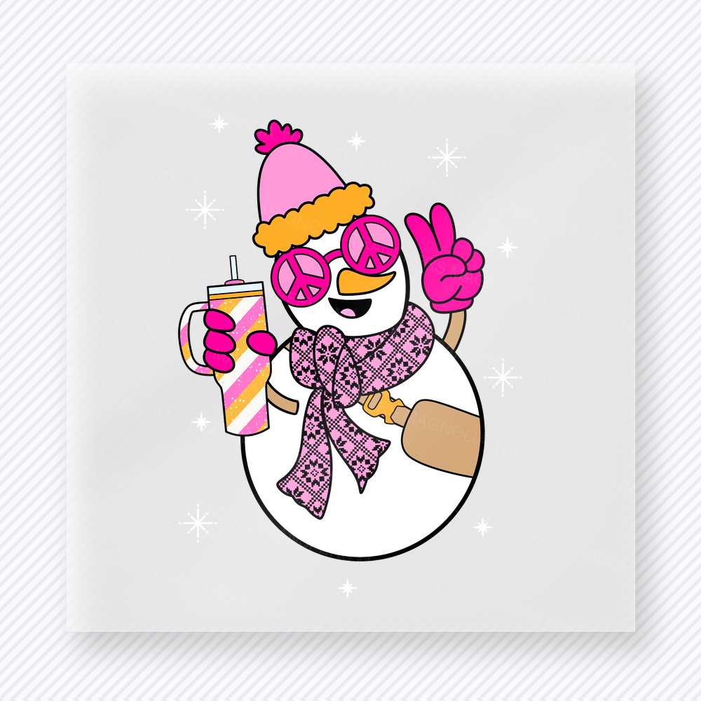 Cool Snowman Bring Festive Christmas DTF Transfers