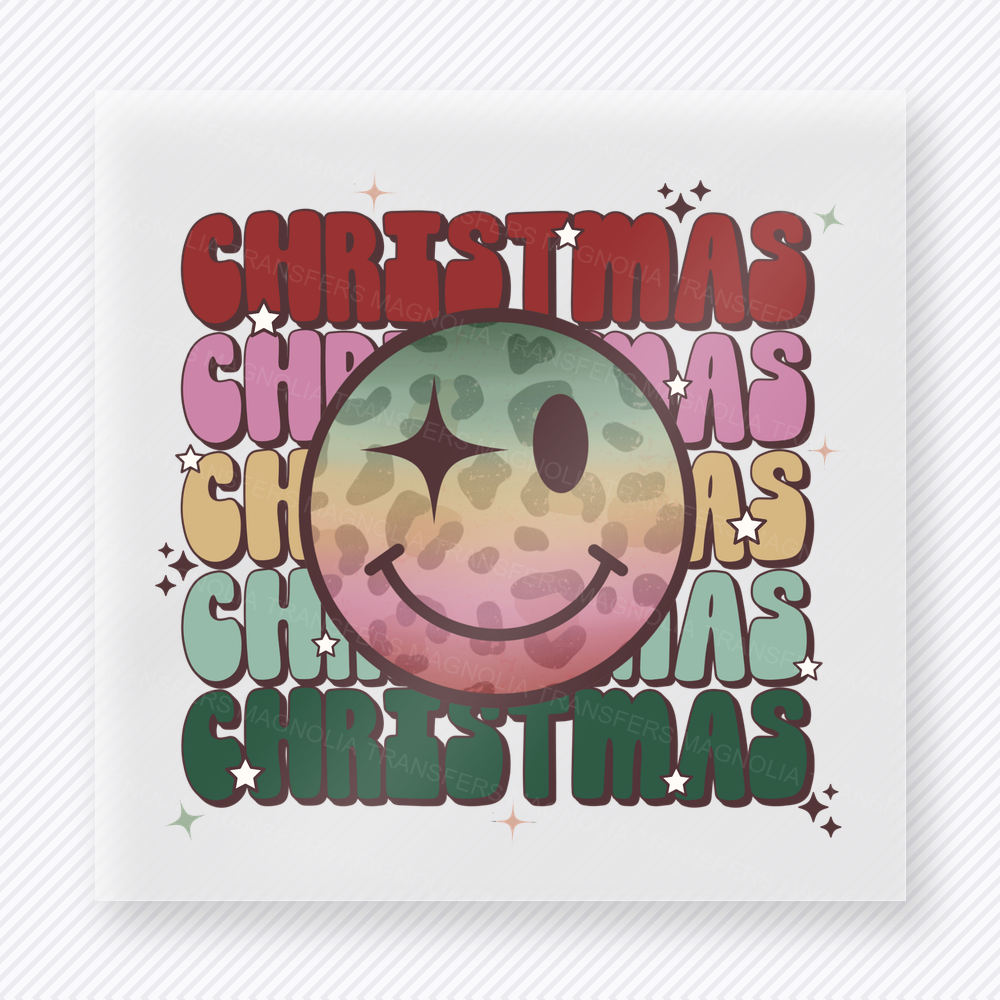Christmas Smiley Stack Bring Festive Christmas DTF Transfers