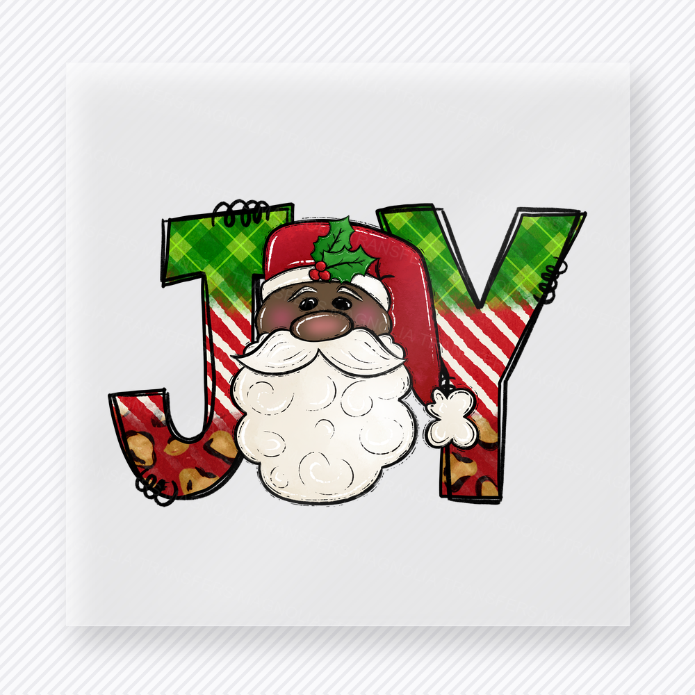 Joy Santa Christmas DTF Transfers