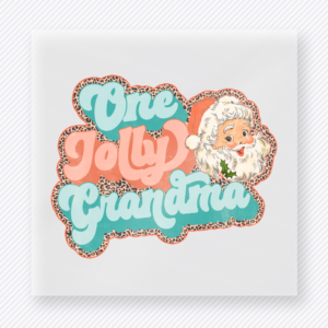 One Jolly Grandma Christmas DTF Transfers