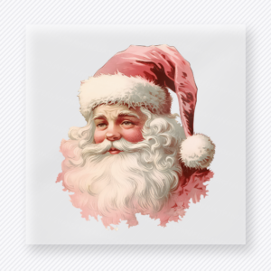Vintage Santa Portrait Christmas DTF Transfers