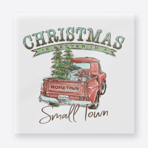 Christmas Small Town Truck Christmas DTF Transfers
