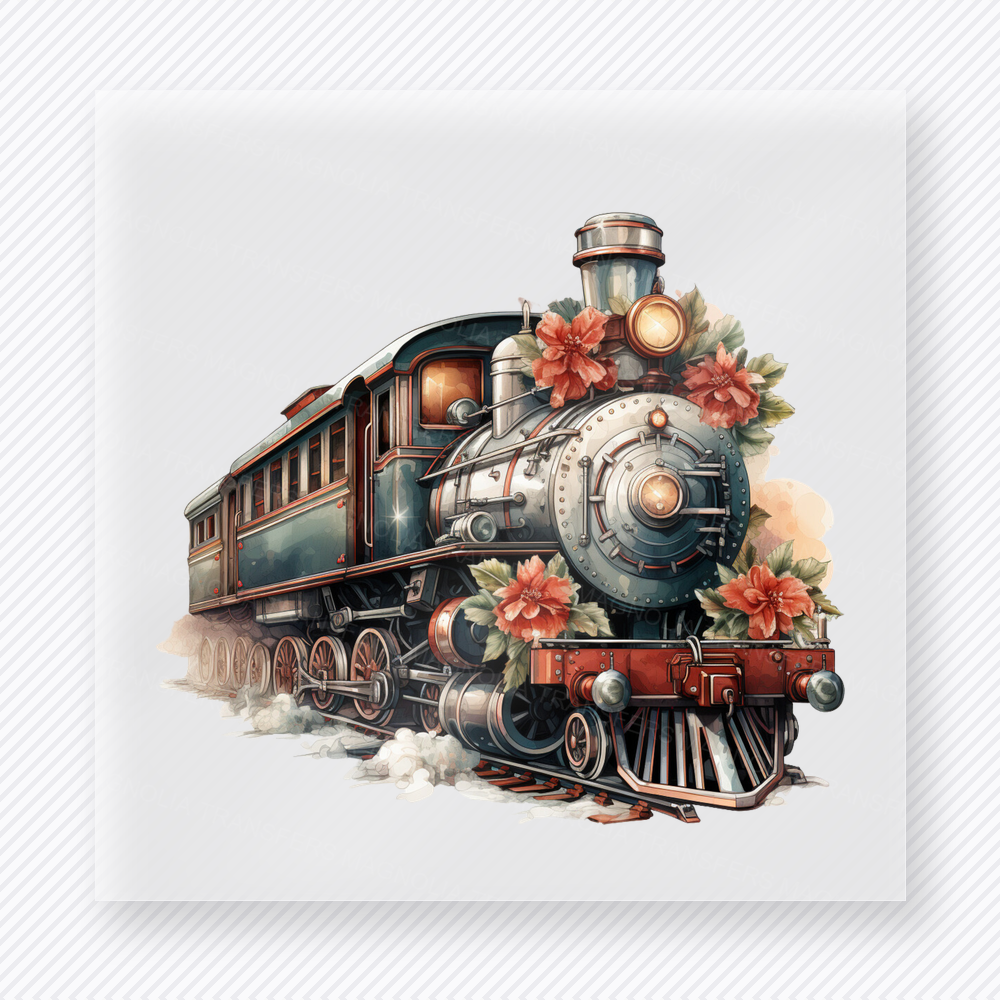Christmas Train Christmas DTF Transfers