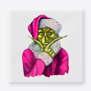 Pink Christmas Character Portrait Christmas DTF Transfers